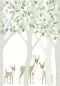 Preview: Wallpower Junior 364198 Deer, Leaf, Tree XL