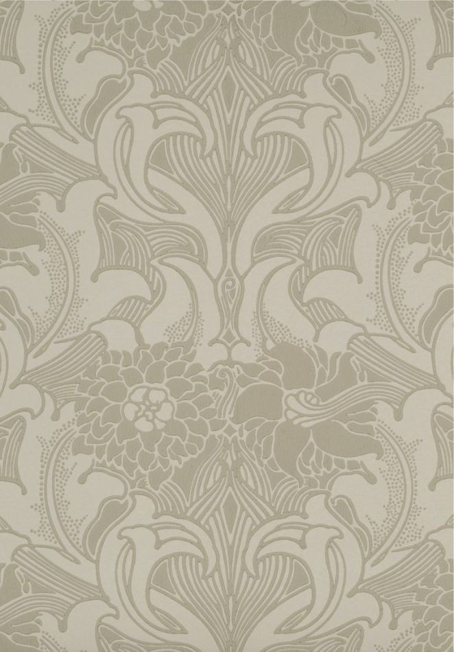 Preview: Dahlia Scroll - French Grey