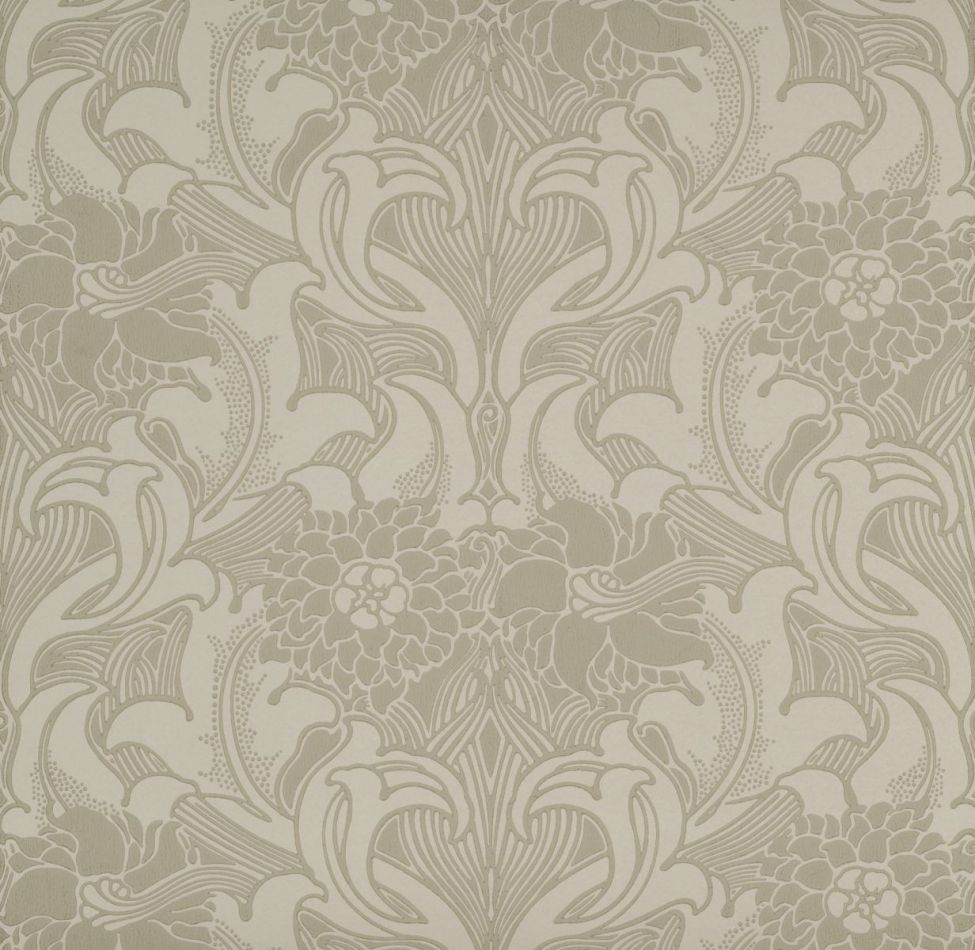 Preview: Dahlia Scroll - French Grey
