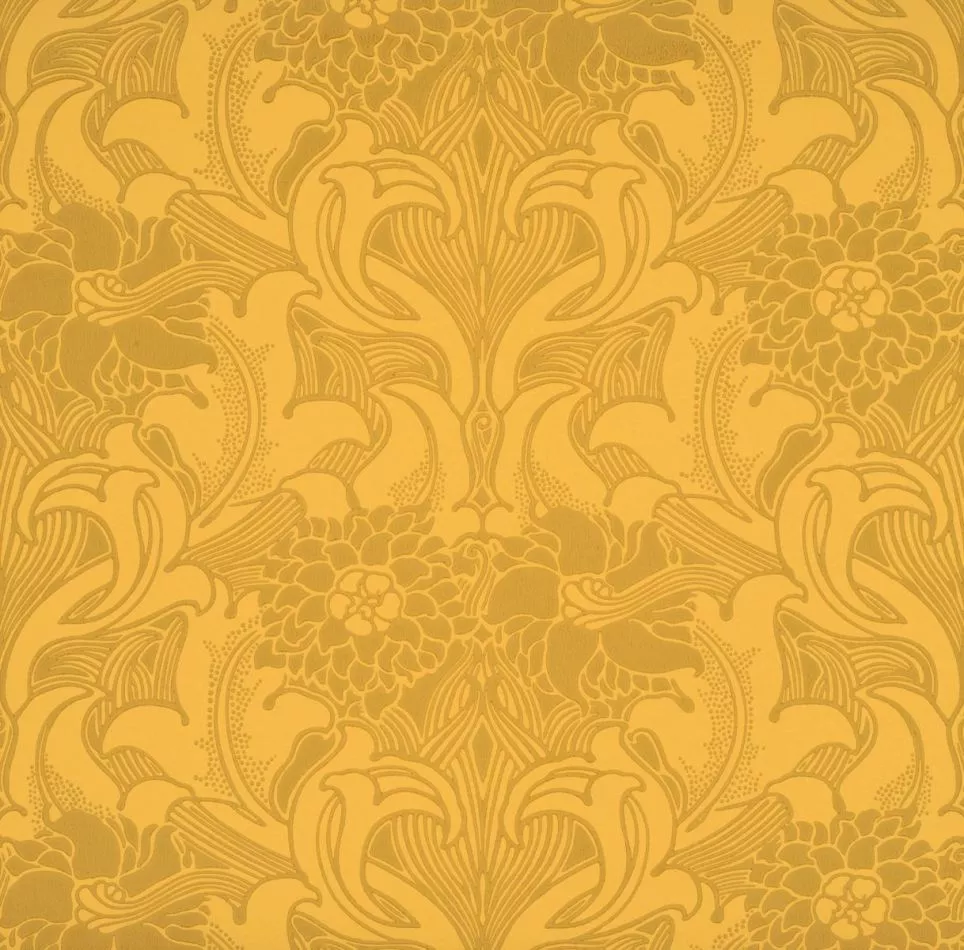 Dahlia Scroll - Giallo