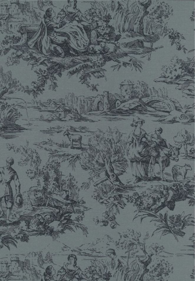 Preview: Lovers' Toile - Hicks Blue