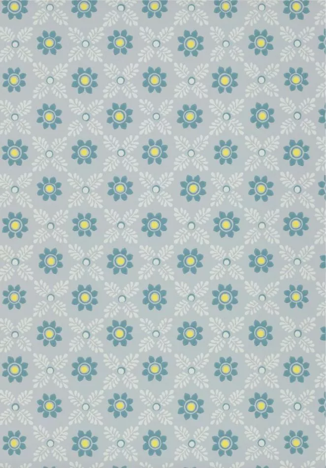 Ditsy Block - Bone China Blue