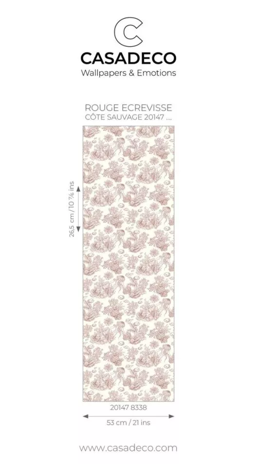 Côte sauvage 201478338 Rouge ecrevisse