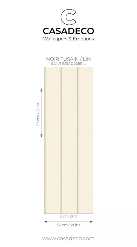 Saint Briac 201511707 Noir fusain/lin