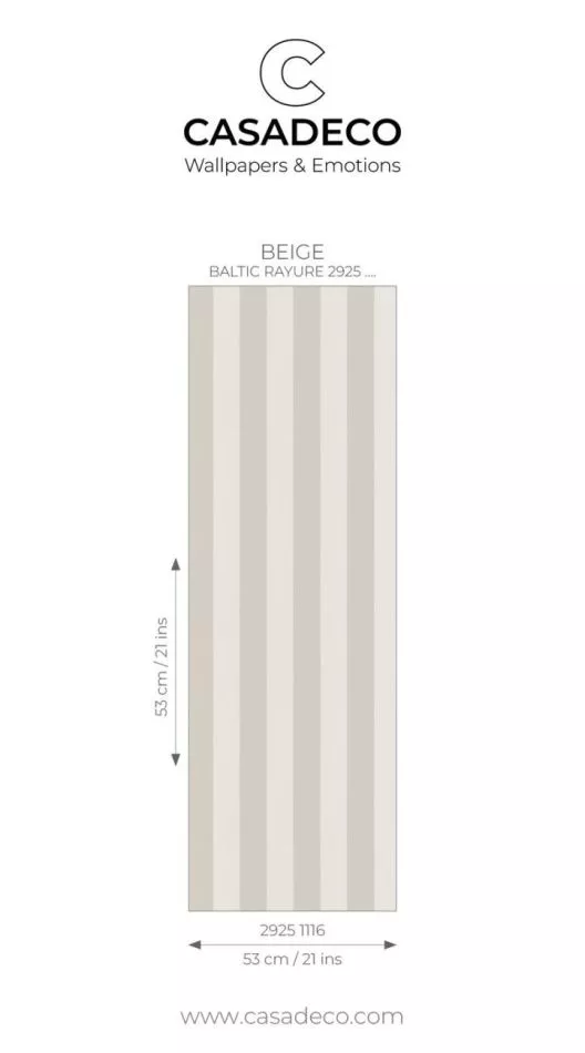 Baltic rayure 29251116 Beige/blanc