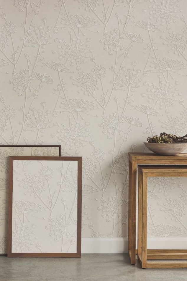 Preview: Relief Flowers 350510 Grey