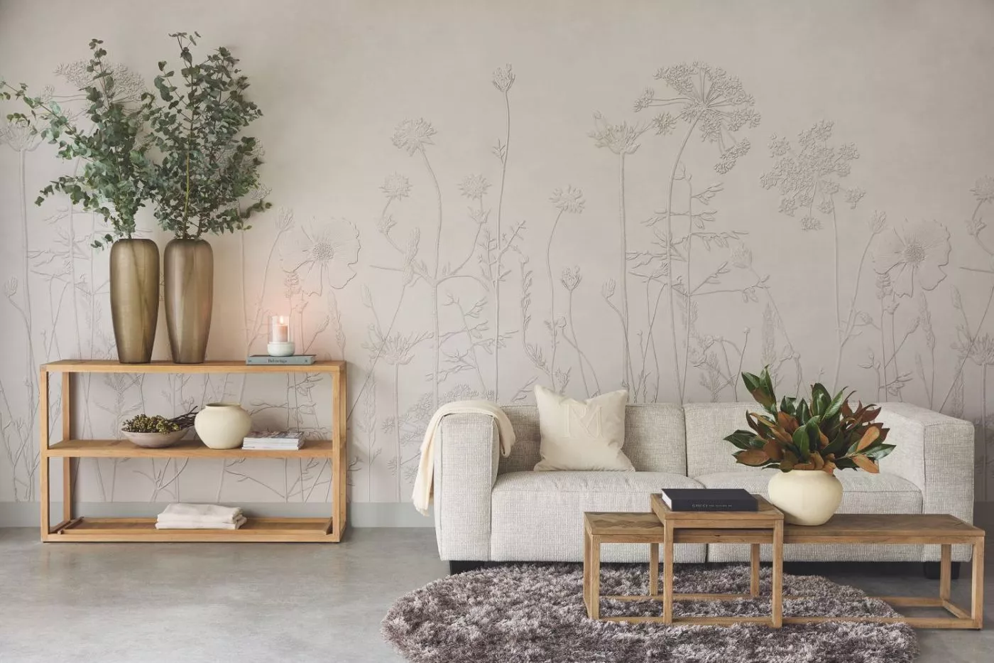 Shilhouette Flowers 350702 Taupe