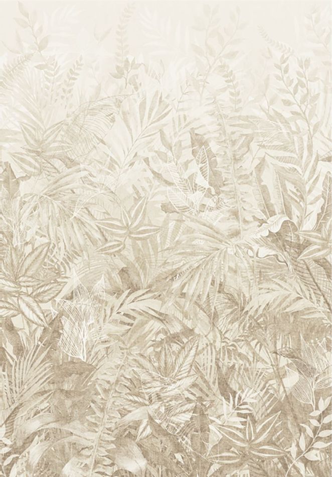 Preview: Linen Leaves 350704 Camel