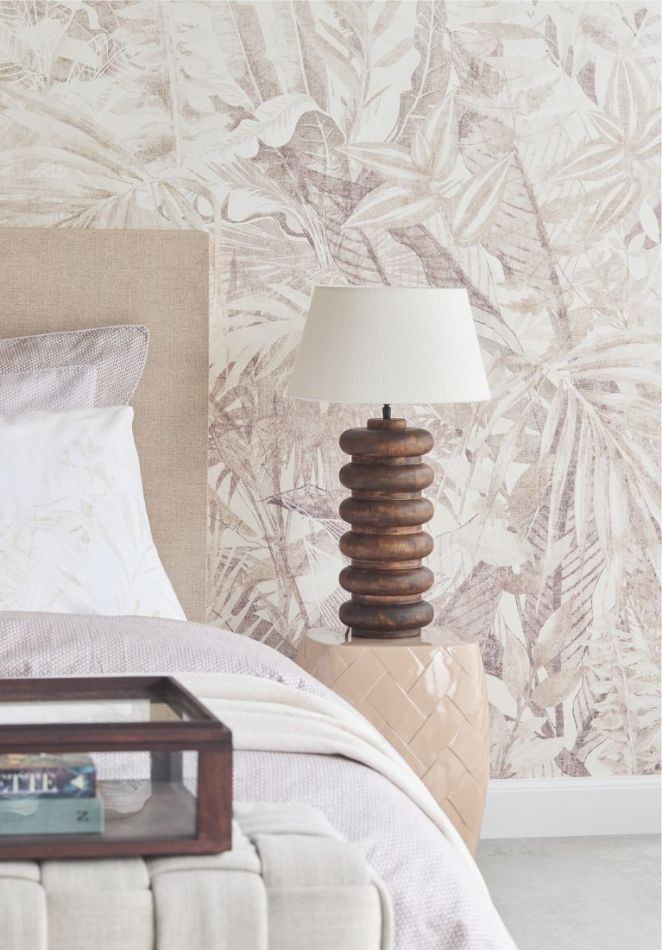 Preview: Linen Leaves 350708 Taupe