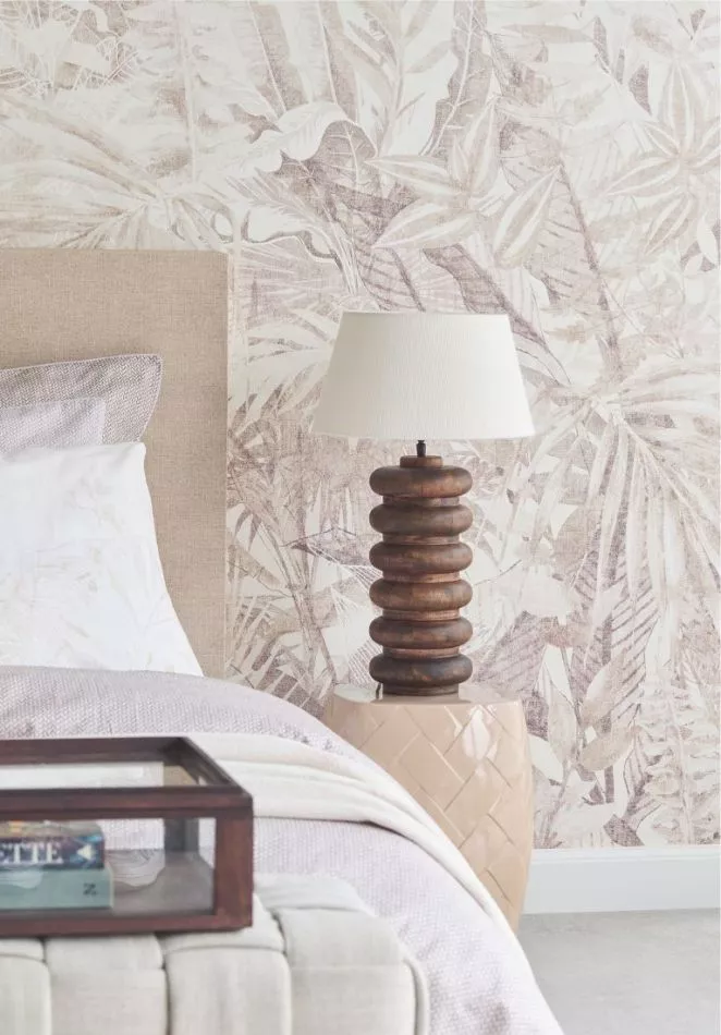 Linen Leaves 350708 Taupe