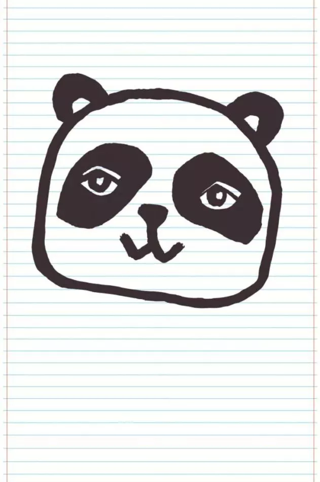 Wallpower Junior 364104 Panda Notebook