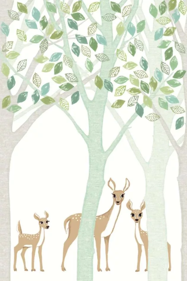 Wallpower Junior 364130 Deer, Leaf, Tree