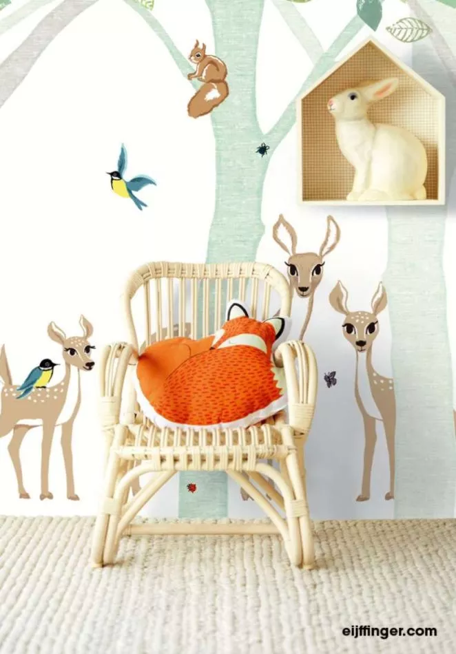 Wallpower Junior 364130 Deer, Leaf, Tree
