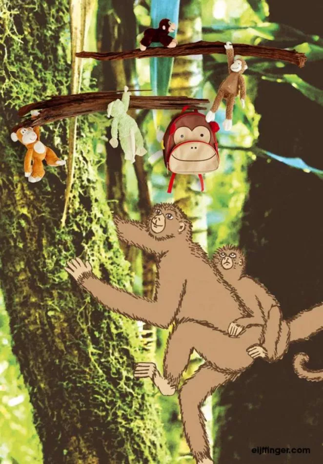 Wallpower Junior 364155 Monkeys in the Jungle