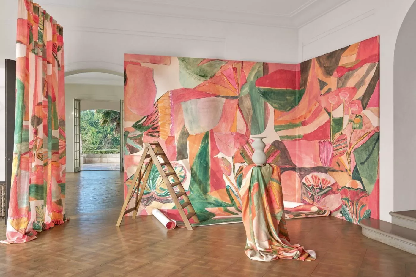 Jardin dansé 71590304 Blush multicolore