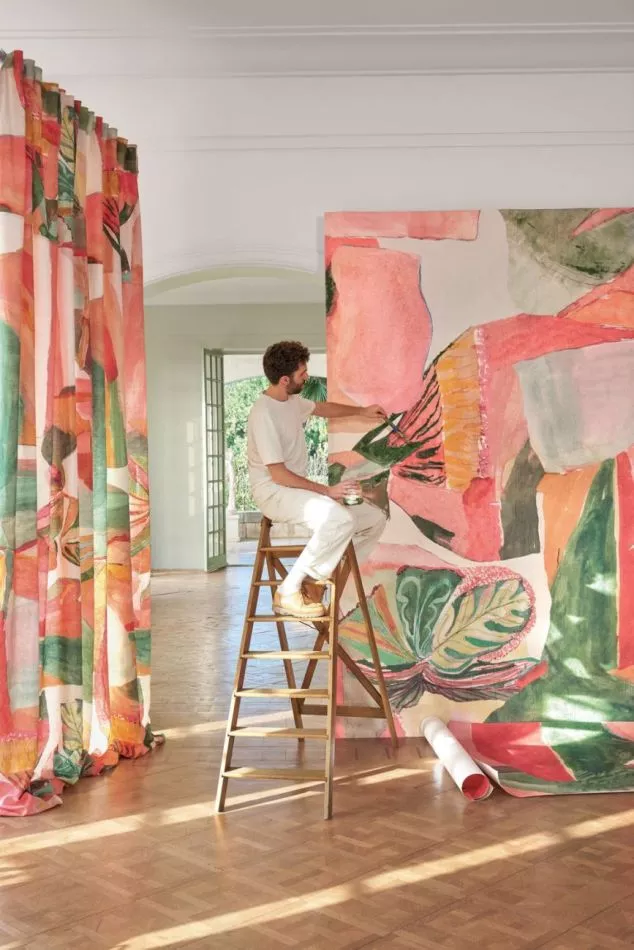 Jardin dansé 71590304 Blush multicolore