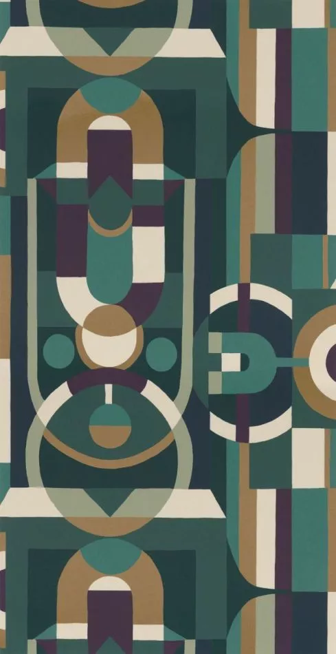 Vitrail 76250610 émeraude/violet