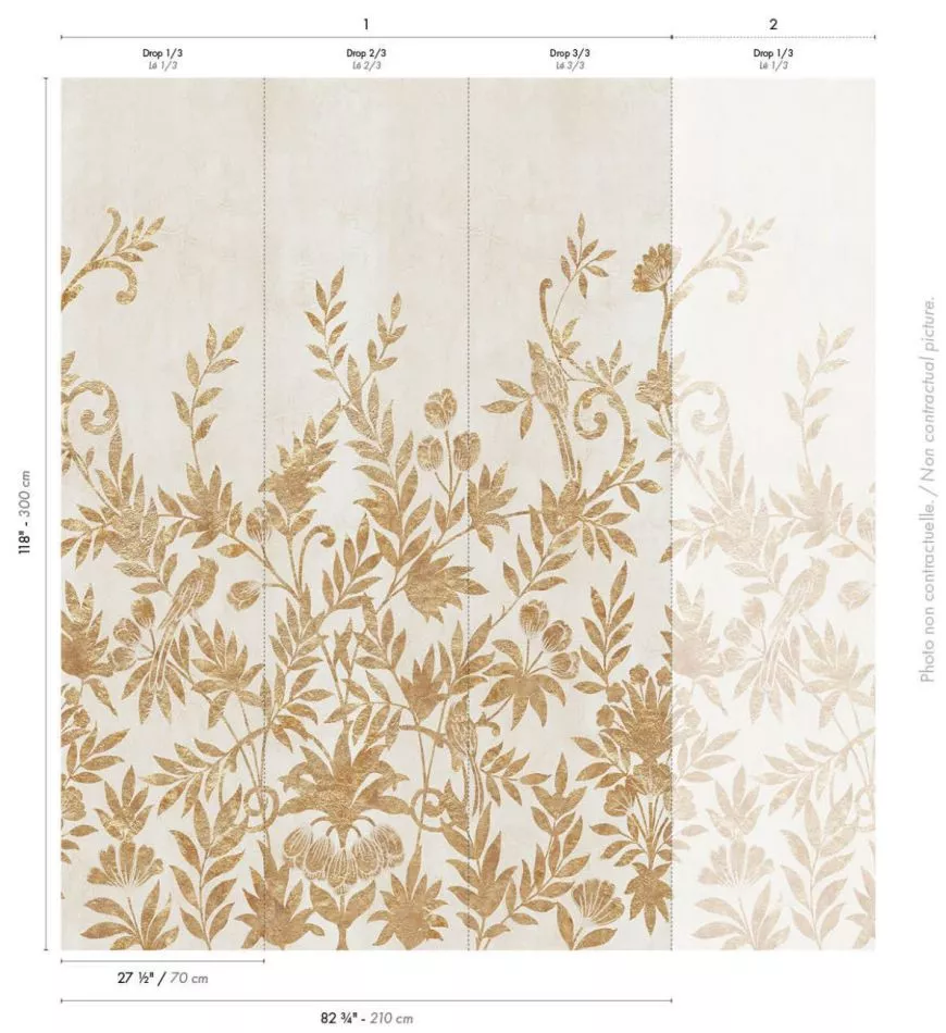 Jardin de Diane 76740712 Ivoire/doré