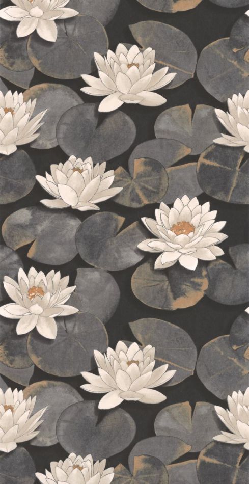 Preview: Gardens Nymphea 87639874 Noir fusain