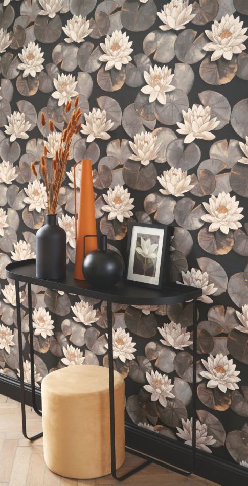 Preview: Gardens Nymphea 87639874 Noir fusain