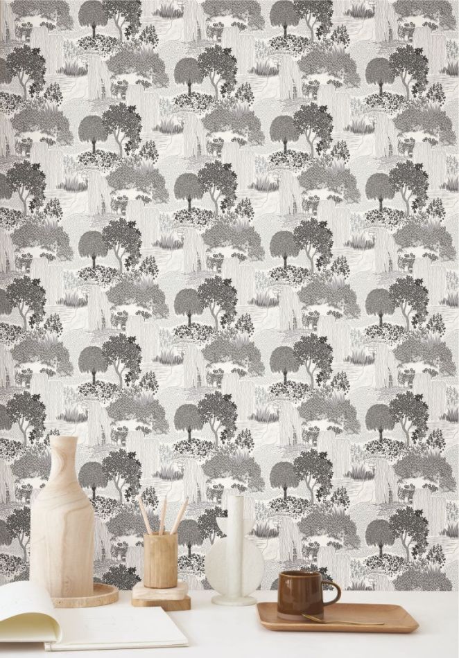 Preview: Kyoto Niwa 88729015 Noir fusain