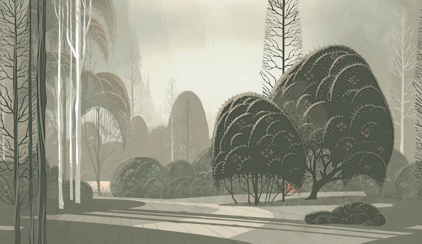 Preview: Panorama Le Jardin Mystique 97551 Dove