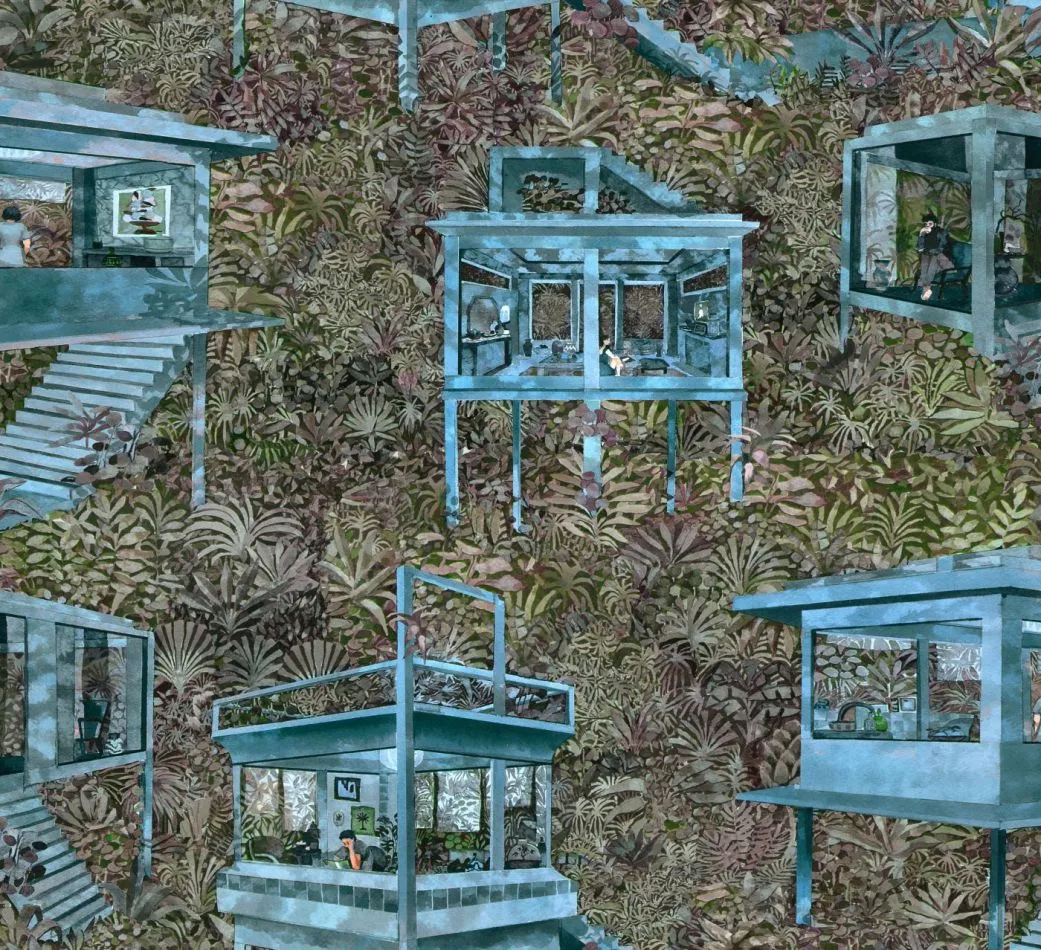 Decors Palafitas Amazonia 97582 Azure