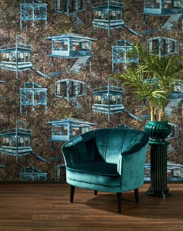 Decors Palafitas Amazonia 97582 Azure