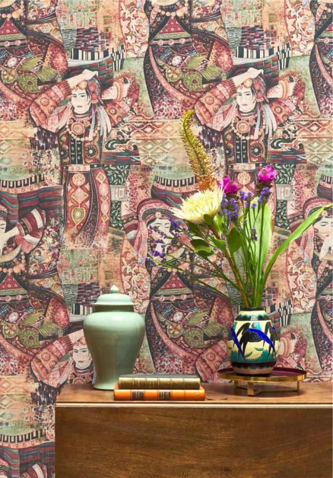 Decors Odisha Dance 97641 Red Rhapsody