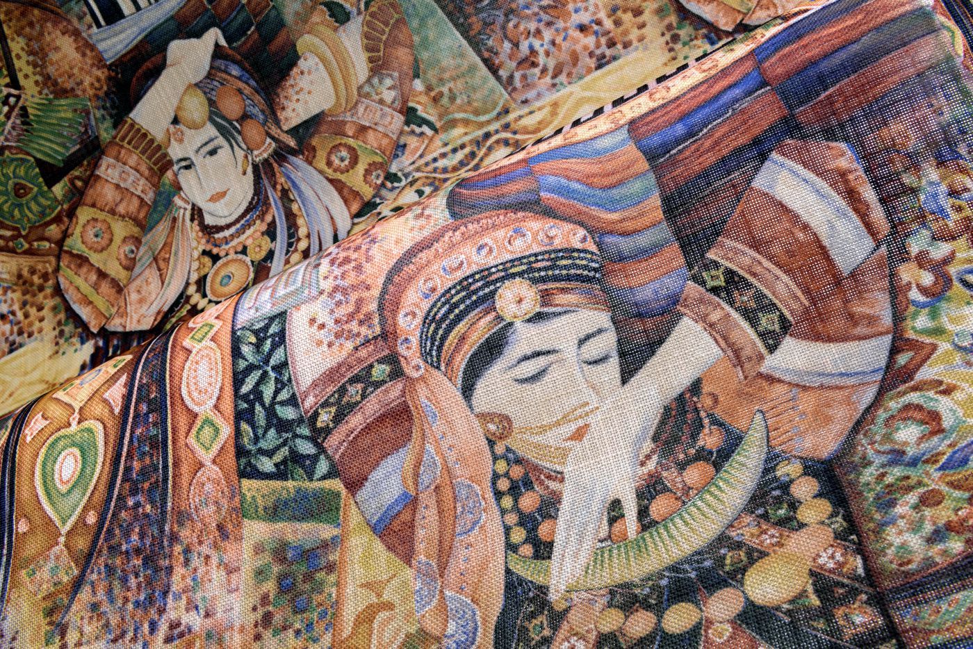 Preview: Decors Odisha Dance 97641 Red Rhapsody