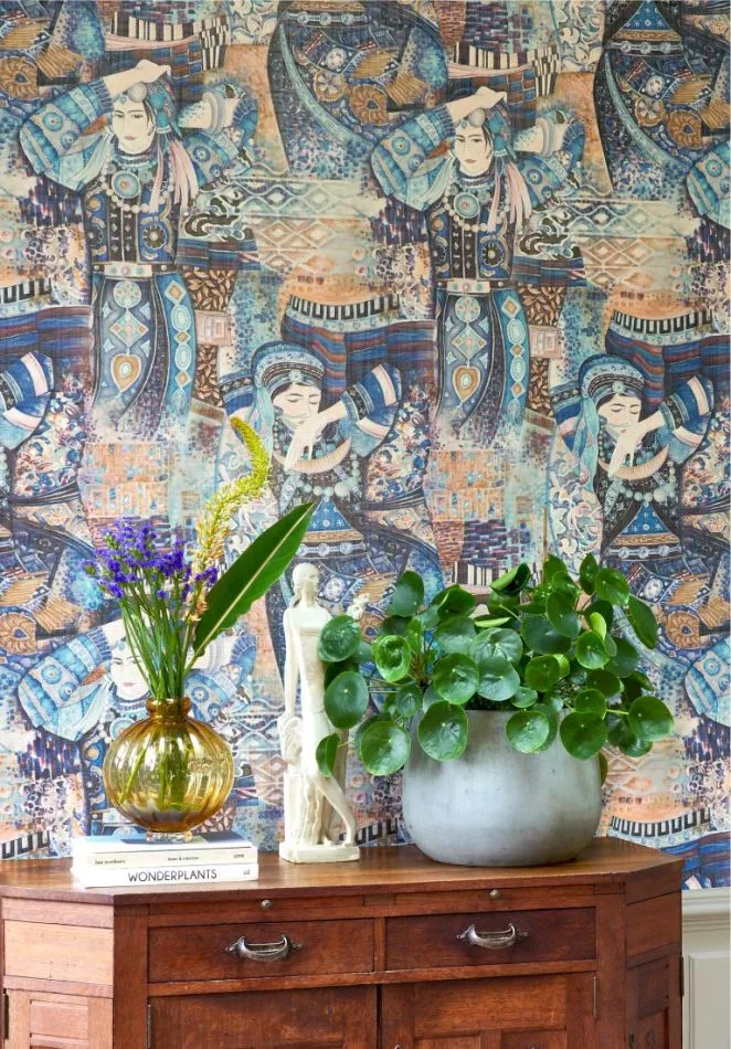 Decors Odisha Dance 97642 Indigo Myth