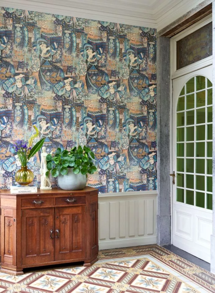 Decors Odisha Dance 97642 Indigo Myth