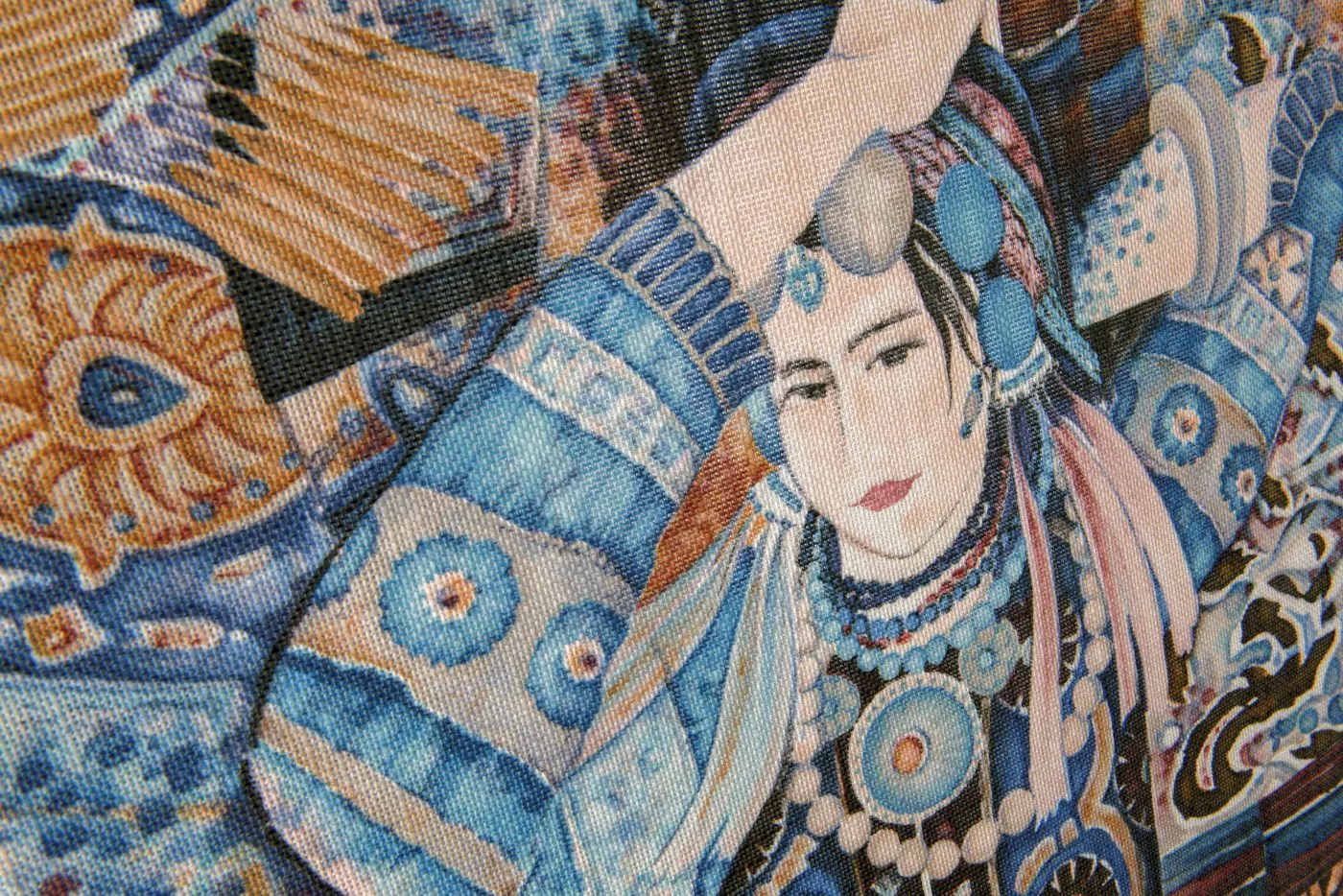 Decors Odisha Dance 97642 Indigo Myth