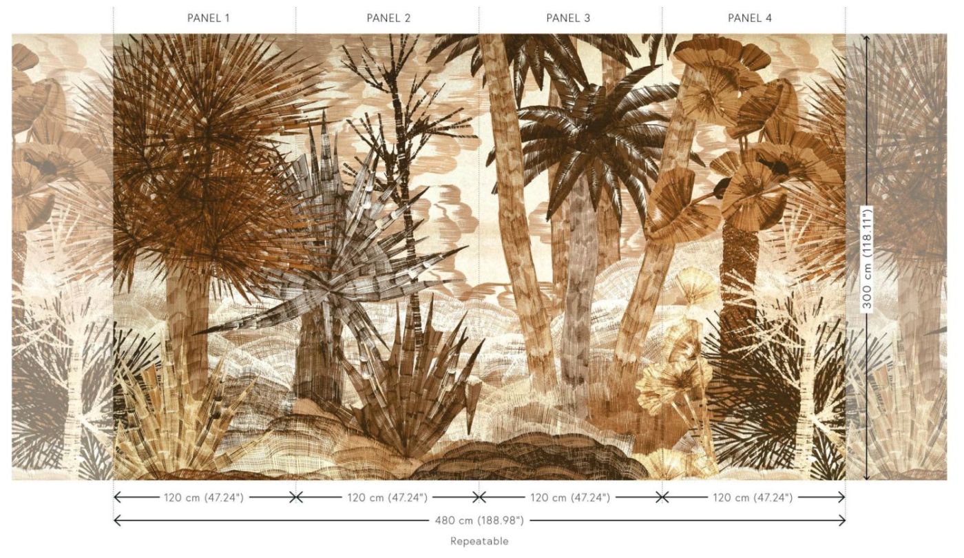 Preview: Panorama Yasuni 97801 Coconut Flora