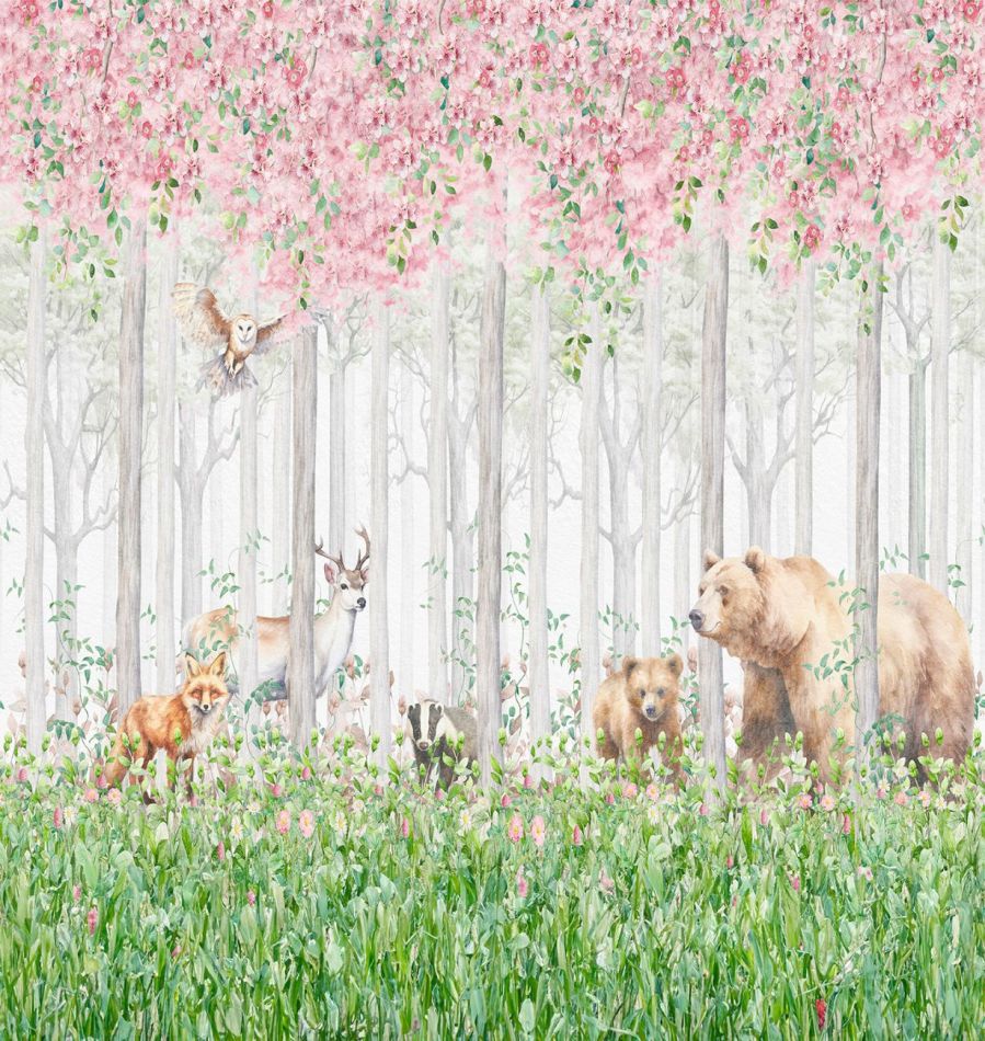 Preview: Spring Woodland CW6045-1 Aurora Pink