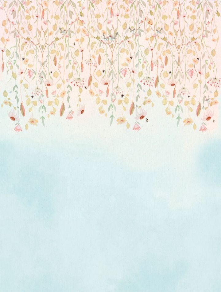 Preview: Flowers Fantasy CW6124-1 Sky Blue