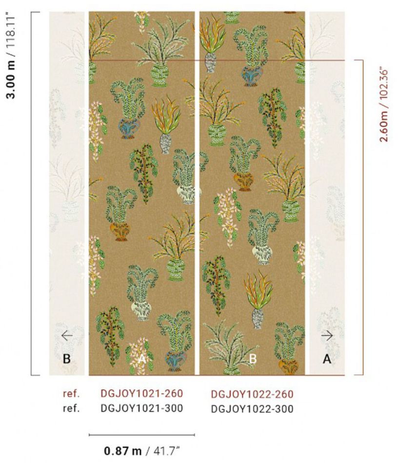 Preview: Bouquet Fawn DGJOY102 - 260cm