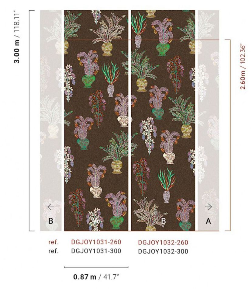 Preview: Bouquet Umber DGJOY103 - 260cm