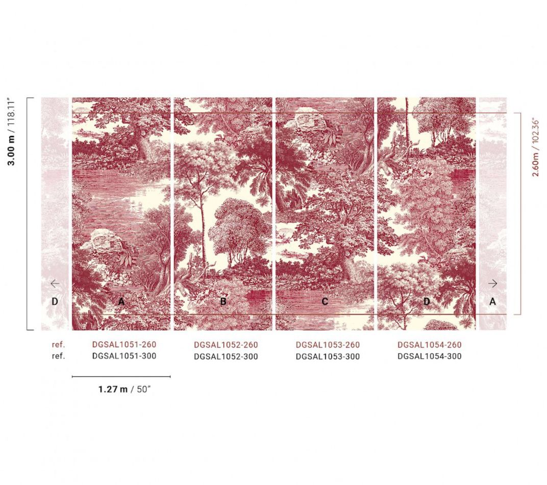 Preview: Salcey Burgundy DG2SAL105 - 260