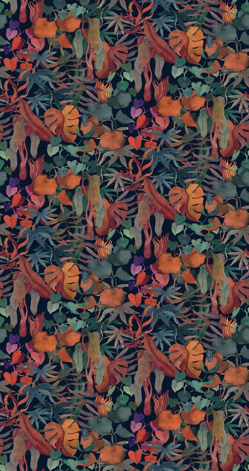 Preview: Abstract Leaves DW2013 Midnight Blue