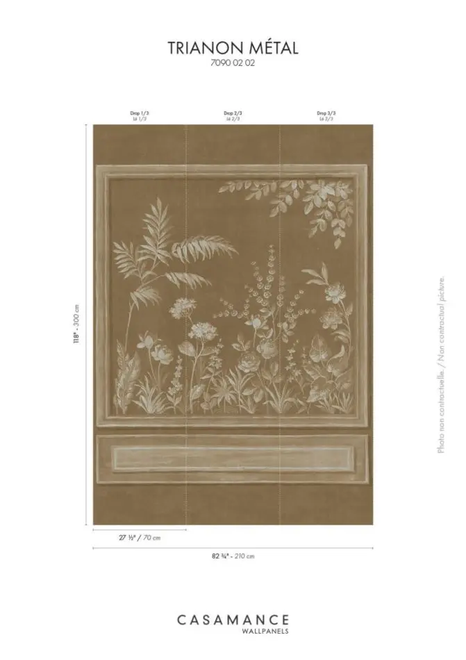 Trianon metal 70900202 Mordoré