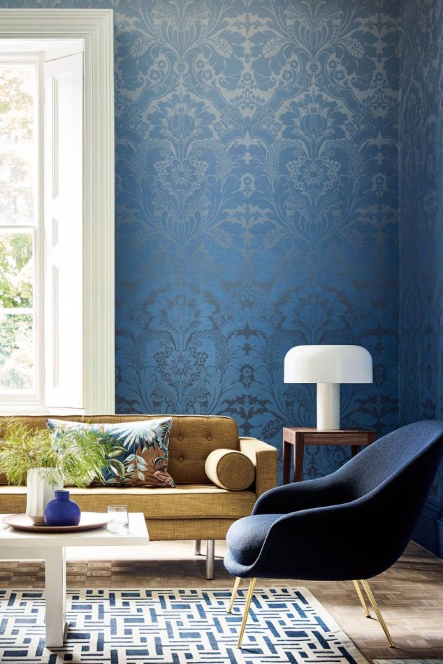 Preview: Little Greene St James's Park - Cobalt Fade