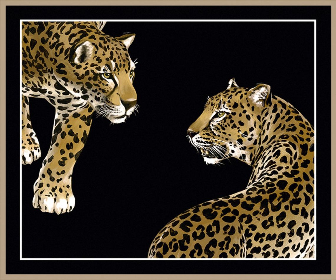 Preview: Leopardo Duo Teletta Wandbild