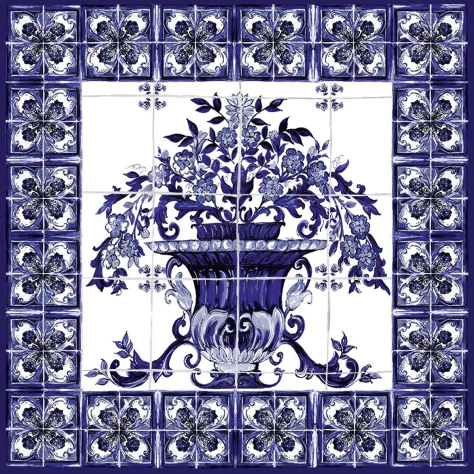 Preview: Blu Mediterraneo Vase Teletta Wandbild