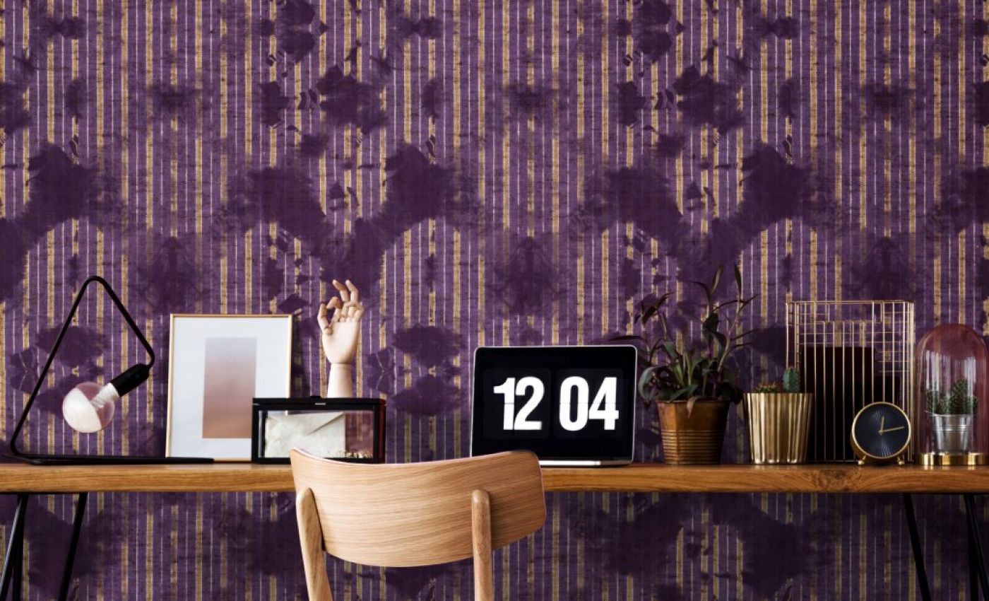 Preview: WASHED SHIBORI Burgund WP20395