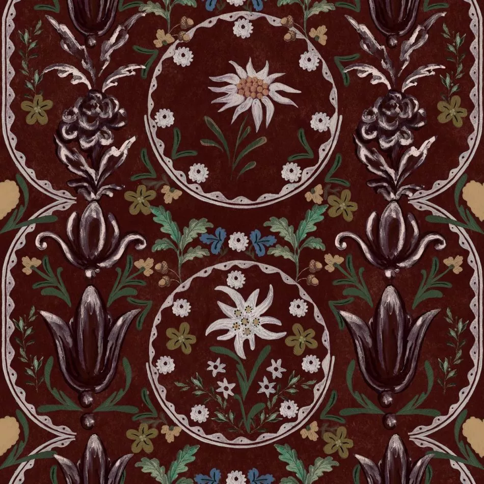 EDELWEISS Burgundy WP20694