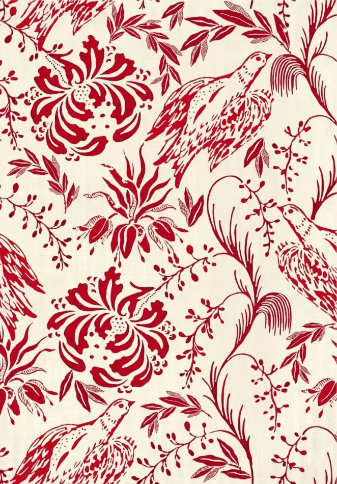 FOLK EMBROIDERY Crimson WP30014