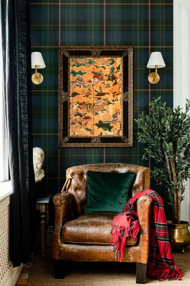 EQUESTRIAN PLAID Green WP30110