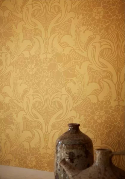 Dahlia Scroll - Giallo