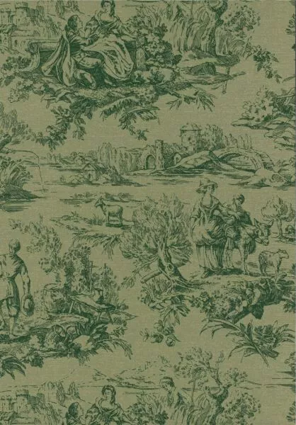 Lovers' Toile - Dark Brunswick Green